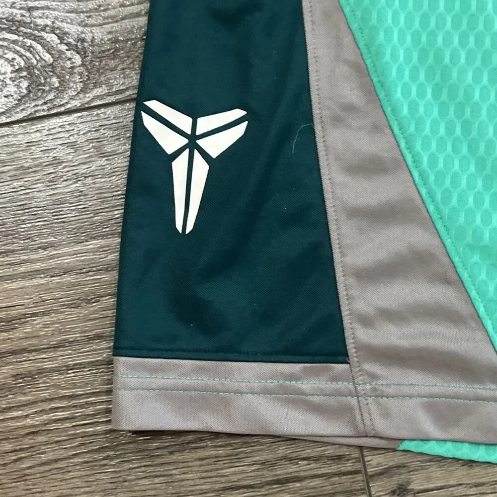 Nike Kobe Bryant Dri-FIT Basketball Shorts Teal Green Mamba Baggy Sheath Men XL